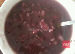 Purple Rice Chicken Porridge Recipe Illustration 7