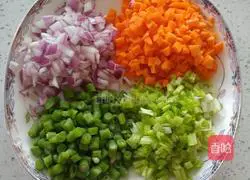 Illustration of how to make colorful rice balls 3