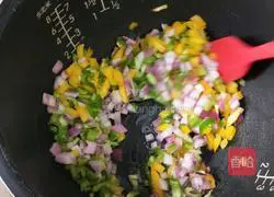 Illustration of how to cook sausage and rice 9