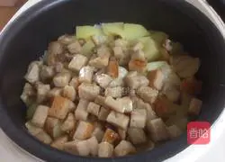 Illustration of how to make potato stewed rice 9