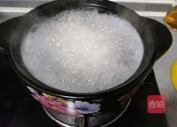 Illustration of how to make kelp rice porridge 3