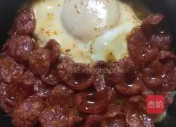 Illustration of how to make sausage clay pot rice 14