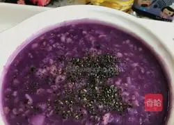 Illustration of how to make yam, purple sweet potato and oatmeal porridge 6