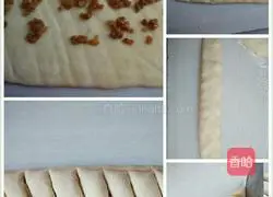 Illustration of how to make knife-cut date paste flower rolls 3