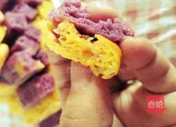 Illustration of the simple version of coarse grain hair cake (complementary food for 9-month-old babies) 11