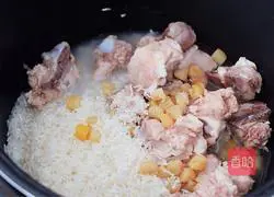 Illustration of how to make scallop and pork ribs porridge 8