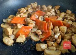 Illustration of how to make fried chicken breast with mushrooms and rice bowl 15