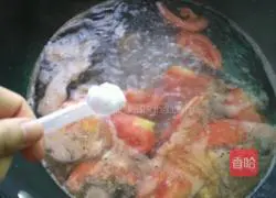 Illustration of how to make tomato and egg rice noodles 8