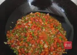 Illustration of how to make colorful rice balls 8