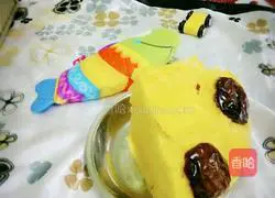 Pumpkin Illustration of how to make red date hair cake 14