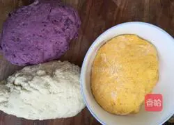 Pumpkin and Purple Sweet Potato Thousand-Floor Cake Illustration of how to do it 3