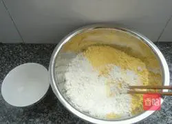Illustration of how to make cornmeal cakes 1