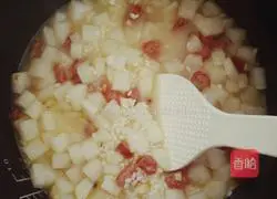 Illustration of Braised Rice with Radish and Sausage 11