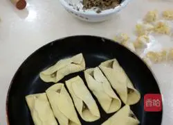 Illustration of how to make pan-fried spring rolls 3