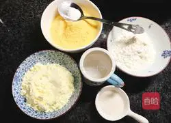 Illustration of how to make corn-milk steamed buns 1