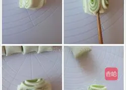 Thousand-layer double-color flower roll recipe illustration 7