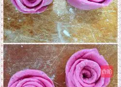 Illustration of how to make rose roll 9