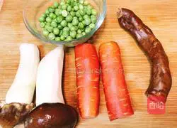 Sichuan - Sausage Illustration of how to make braised porcini rice 1