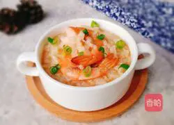Illustration of how to make shrimp porridge 12