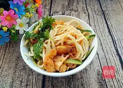 Illustration of how to make plain cold noodles 11