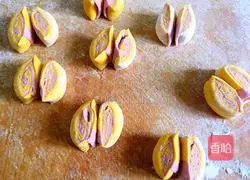 Illustration of how to make colorful butterfly flower rolls 8