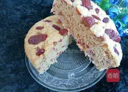 Illustration of how to make brown sugar, jujube and cranberry cake 15
