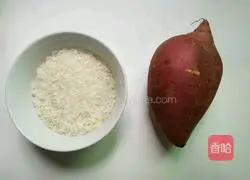 Illustration of how to make sweet potato shredded porridge 1