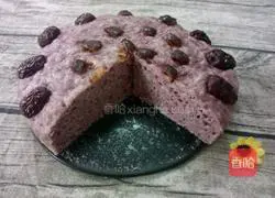 Illustration of how to make purple sweet potato cake 9