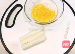 Illustration of how to make yam and corn stubble porridge 1