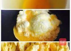 Egg fried rice Illustration of thread making 3