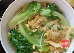 Illustration of how to make fried rice noodles with eggs 6