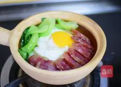 Illustration of how to make claypot rice (simple version) 9