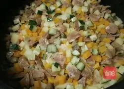 Sausage and Potato Stew Illustration of how to make rice 8