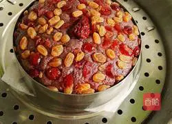 Illustration of how to make purple rice cake 8