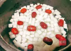 Illustration of how to make white radish and rice porridge 7