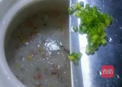 Illustration of how to make mushroom and shrimp porridge 7