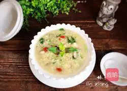 Illustration of how to make mushroom and millet porridge 16