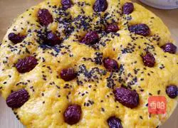 Illustration of how to make pumpkin, red dates and sesame cakes 4