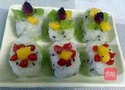 Illustration of how to make rice balls 4