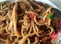 Illustration of Italian Tomato Bolognese Spaghetti 6