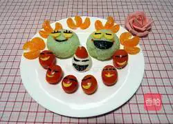 #Christmas# Happy Little Frog Rice Ball Recipe Illustration 7