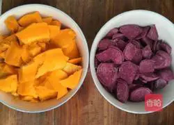 Pumpkin and Purple Sweet Potato Mille Layer Cake Recipe Illustration 2