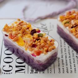 Purple sweet potato and taro yogurt box