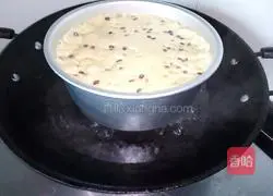 Illustration of how to make red bean and sweet potato cake 11