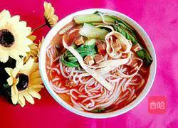 Illustration of how to make spicy and sour rice noodles 5