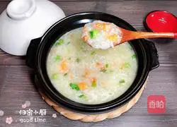 Illustration of how to make crab roe casserole porridge 20