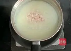 Edamame shrimp porridge( Illustrations of how to make complementary foods for babies 10