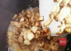 Illustration of braised rice with mushrooms and pork belly 14