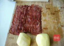 How to make braised rice with bacon and potatoes Illustration 1