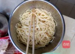 Bacon Italian Illustration of how to make noodles 1